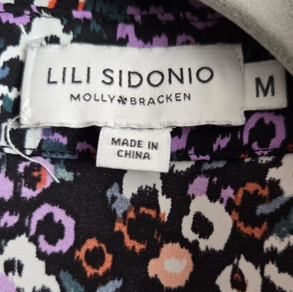 Lili Sidonio Oversized Floral Blouse - Size M - Picture 5 of 5
